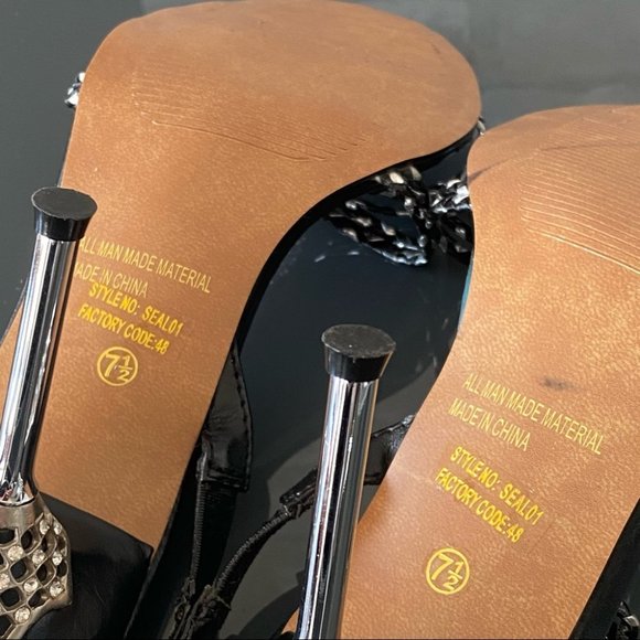 Wild Rose Sparkly Special Occassion Heels - Picture 12 of 13